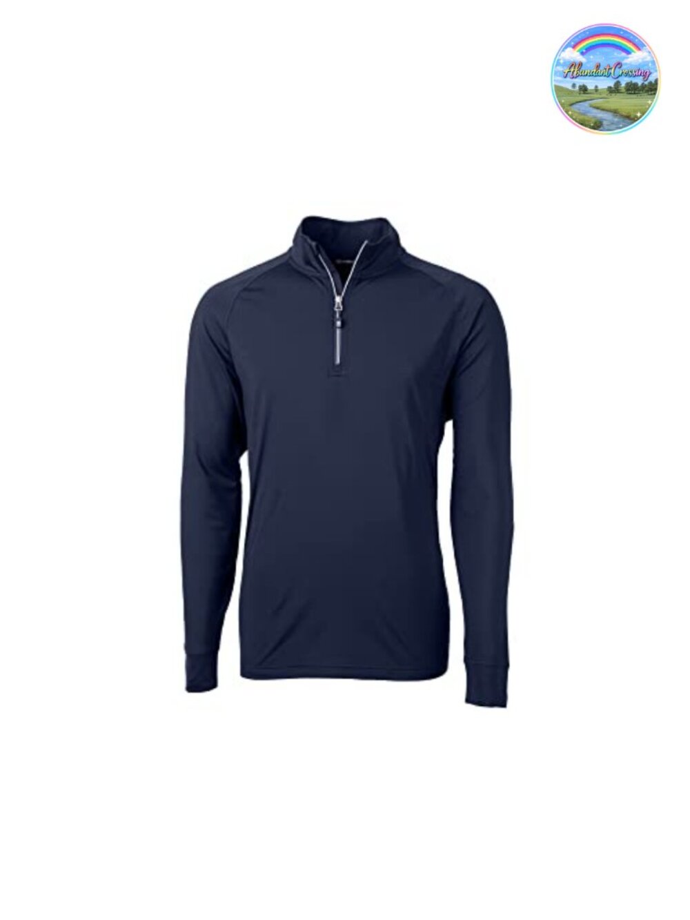 Men's Eco Knit Quarter Zip Pullover Recycled Polyester Spandex Stretch